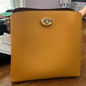 Yellow coach bag